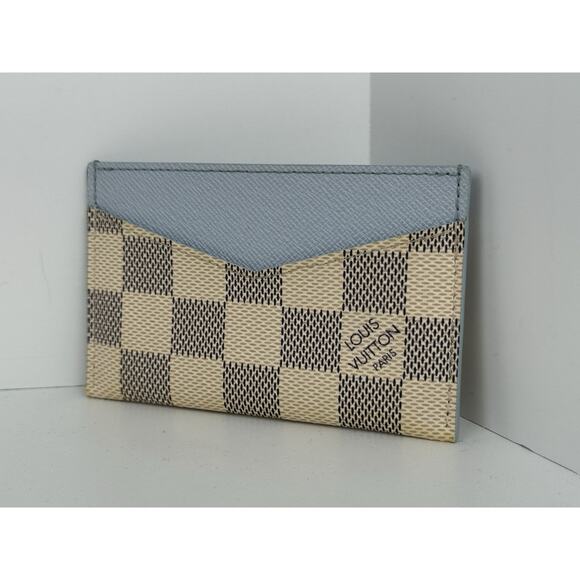 Louis Vuitton Damier Azur Daily Card Holder in Olympe Blue - Picture 1 of 6
